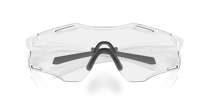 Oakley CYBR ZERO Photochromic Sunglasses 9512D 951201 Matte White Clear Photochromic 50% Black