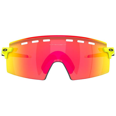 Солнцезащитные очки Oakley Encoder Strike Vented 923519, матовый желтый цвет "Теннисный мяч", оттенок Prizm Ruby.