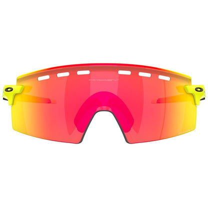 Oakley Encoder Strike Vented Sunglasses 923519 Matte Tennis Ball Yellow Prizm Ruby