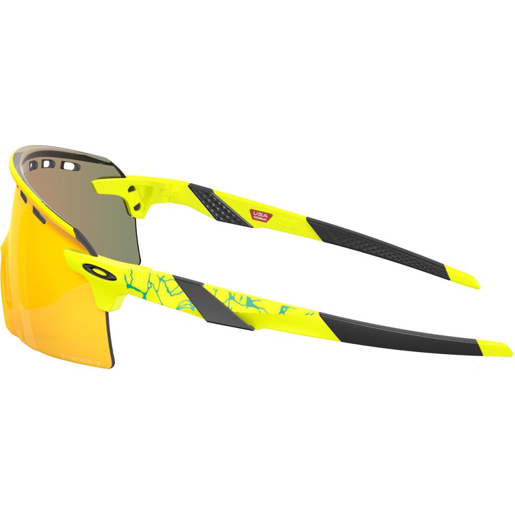 Oakley Encoder Strike Vented Sunglasses 923519 Matte Tennis Ball Yellow Prizm Ruby