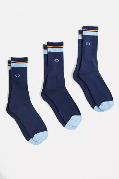 Oakley Essential 3-Piece Socks Set FOS900271 6LE Team Navy Large