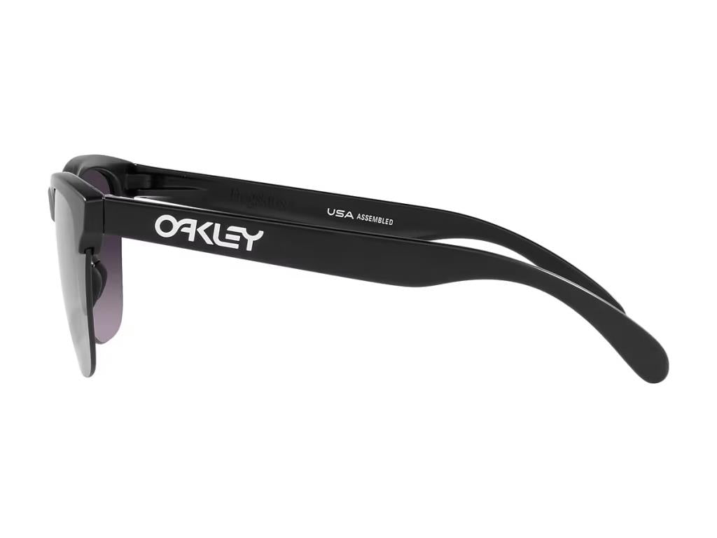 Oakley FrogSkins Lite Sunglasses Matte Black Prizm Gray Gradient