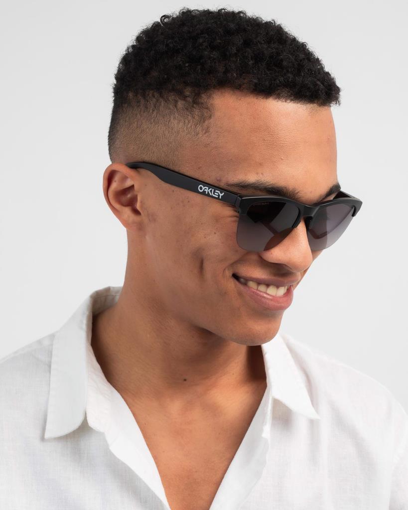 Oakley FrogSkins Lite Sunglasses Matte Black Prizm Sapphire 937402