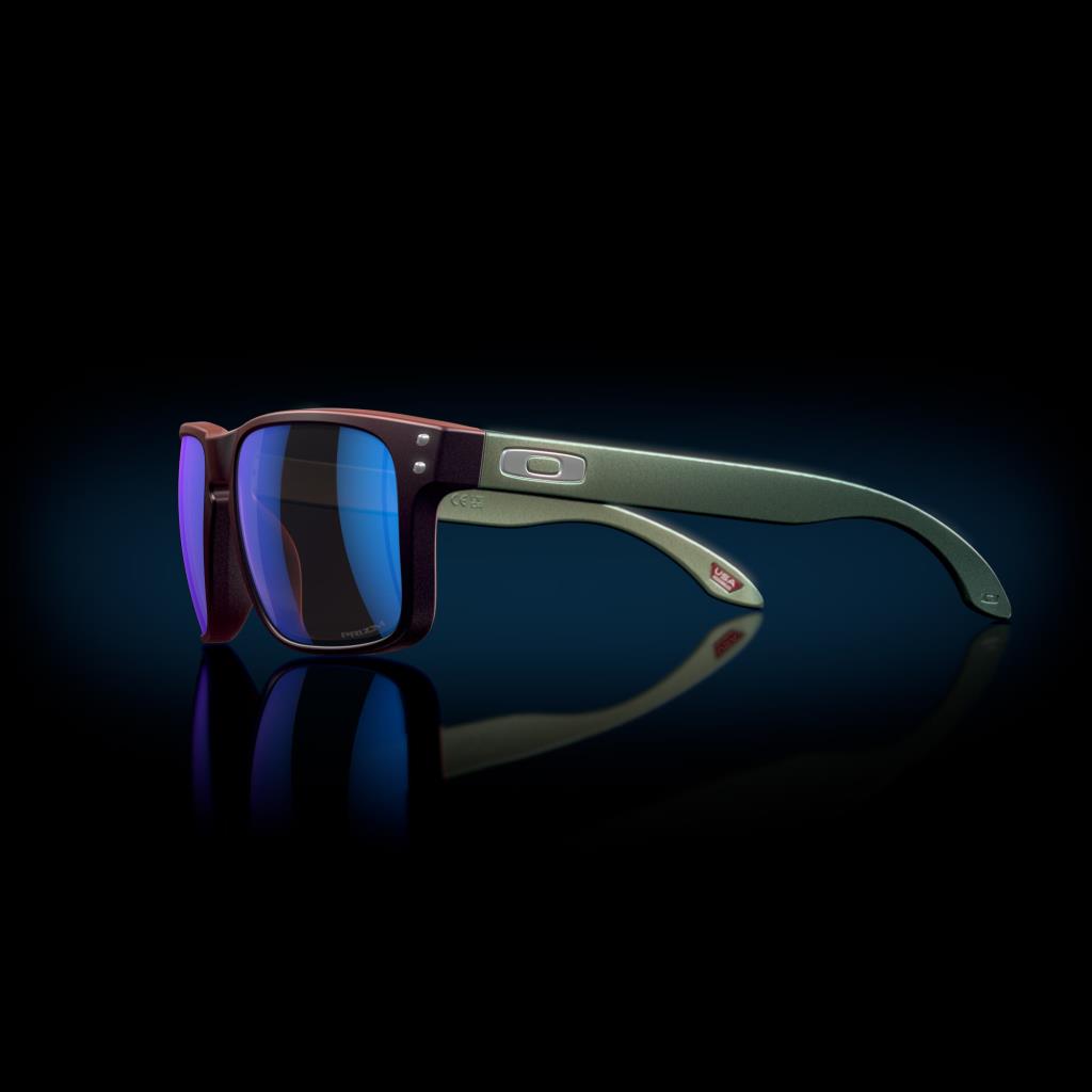 Oakley Holbrook Güneş Gözlüğü Matte Black/Red ColorShift Prizm Sapphire