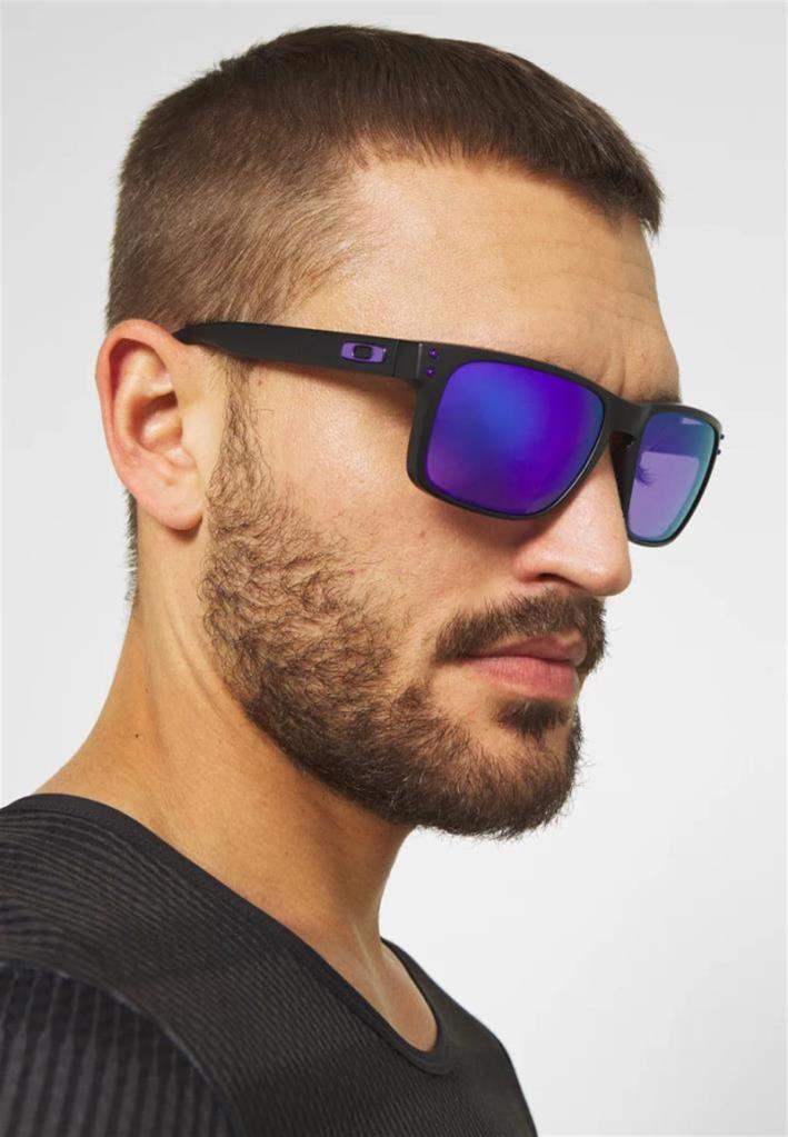 Поляризованные солнцезащитные очки Oakley Holbrook 9102F0 Matte Black Prizm Sapphire Irid Polar 