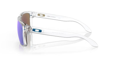 Oakley Holbrook XL Sunglasses Polished Clear Prizm Sapphr Irid Polar