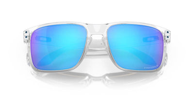 Oakley Holbrook XL Sunglasses Polished Clear Prizm Sapphr Irid Polar