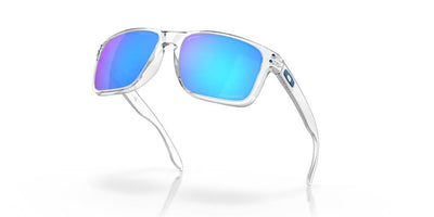 Oakley Holbrook XL Sunglasses Polished Clear Prizm Sapphr Irid Polar