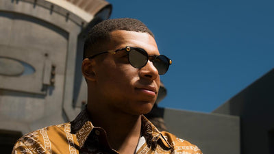 Oakley HSTN Kylian Mbappé Signed Sunglasses Dark Amber/Light Curry Prizm Tungsten