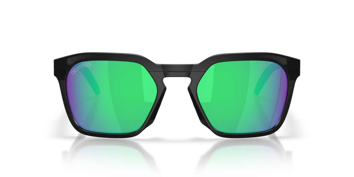 Oakley HSTN SQ Aston Martin Aramco Formula 1 Takım Güneş Gözlüğü 953313 Matte Black Ink Prizm Jade