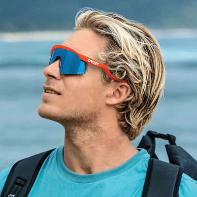 Oakley Hydra Sunglasses Neon Orange Prizm Sapphire