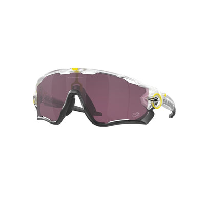 Oakley Jawbreaker Cycling Sunglasses 929072 Matte Clear Prizm Road Black