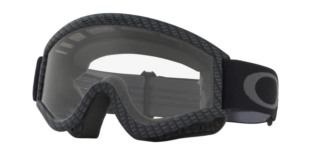 Oakley L-FRAME MX Goggles 700801 True Carbon Fiber Clear Lens