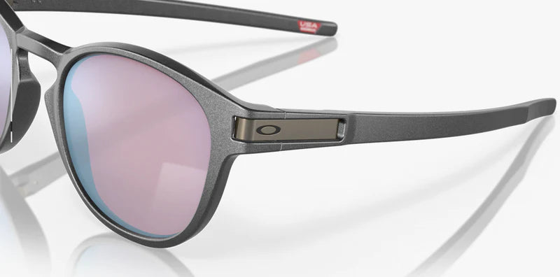 Oakley Latch Sunglasses Steel Prizm Snow Sapphire