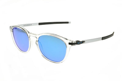 Oakley PITCHMAN R Sunglasses Polished Clear Prizm Sapphire