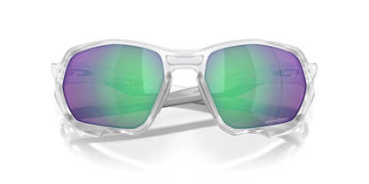 Oakley Plasma Sunglasses 901916 Matte Clear Prizm Road Jade