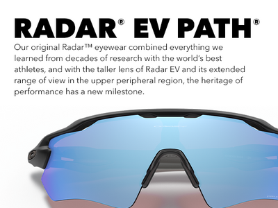 Oakley Radar Ev Path Bisiklet Güneş Gözlüğü Matte Black Camo Prizm Deep Water Polar