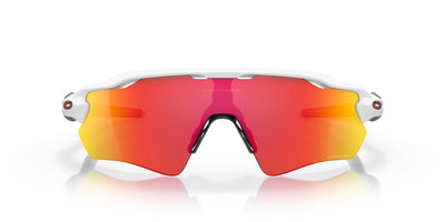 Oakley Radar Home Path Cycling Sunglasses Polished White Prizm Ruby 
