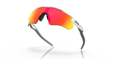Oakley Radar Home Path Cycling Sunglasses Polished White Prizm Ruby 