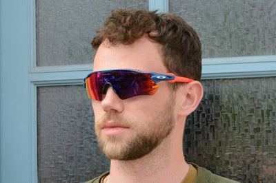 Oakley Radar Ev Path Cycling Sunglasses TourDeFrance Splatter Prizm Road Black