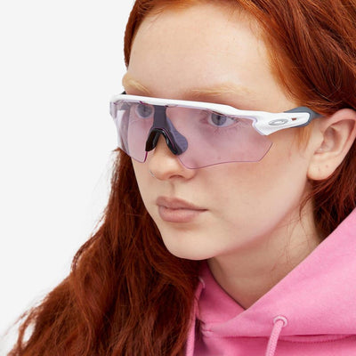 Oakley Radar EV Path Sunglasses 9208E5 Matte White Prizm Low Light