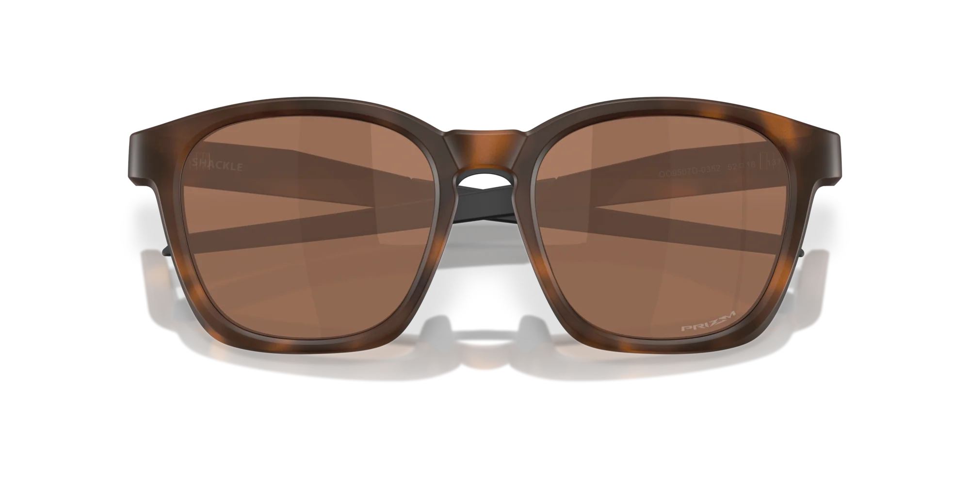 Oakley Shackle Sunglasses 9507D Matte Brown Tortoise Prizm Tungsten 950703 52 Ekartman