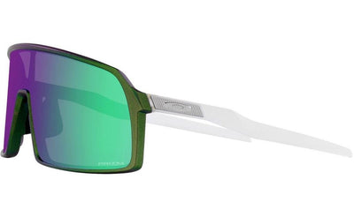 Oakley Sutro Cycling Sunglasses Matte Silver Green Colorshift Prizm Road Jade