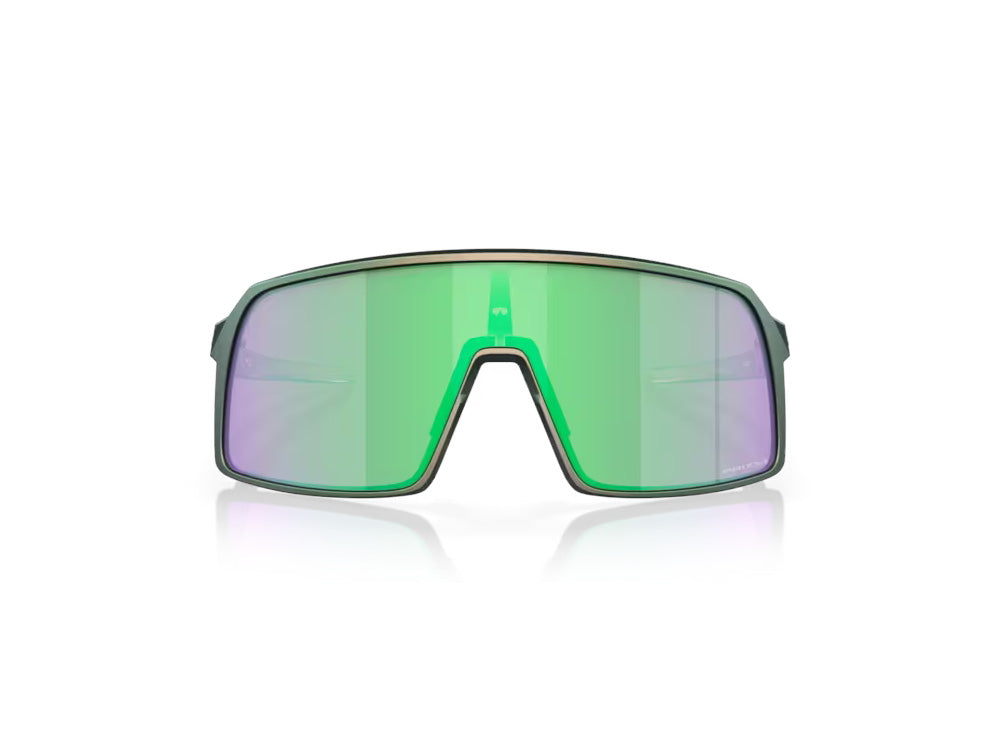 Oakley Sutro Bisiklet Güneş Gözlüğü Matte Silver Green Colorshift Prizm Road Jade