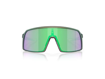 Oakley Sutro Cycling Sunglasses Matte Silver Green Colorshift Prizm Road Jade