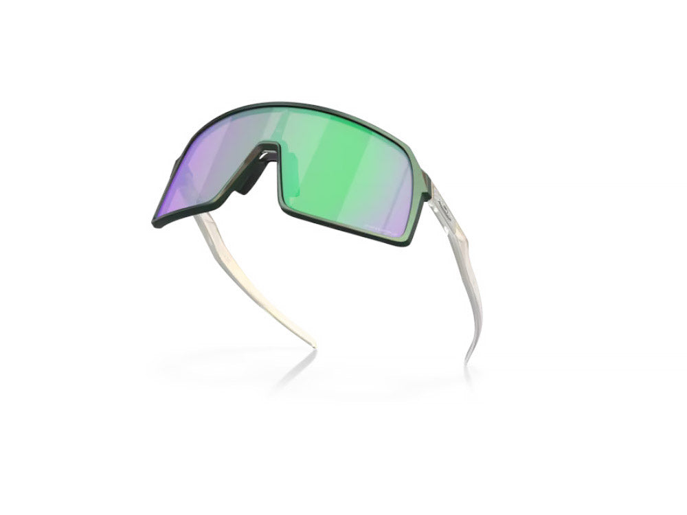 Oakley Sutro Bisiklet Güneş Gözlüğü Matte Silver Green Colorshift Prizm Road Jade