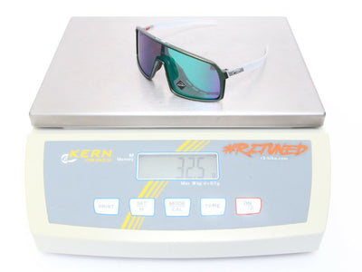 Oakley Sutro Cycling Sunglasses Matte Silver Green Colorshift Prizm Road Jade