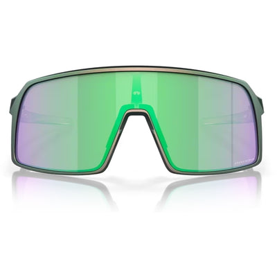 Oakley Sutro Cycling Sunglasses Matte Silver Green Colorshift Prizm Road Jade