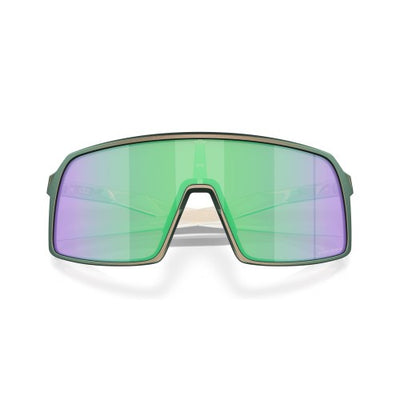 Oakley Sutro Cycling Sunglasses Matte Silver Green Colorshift Prizm Road Jade