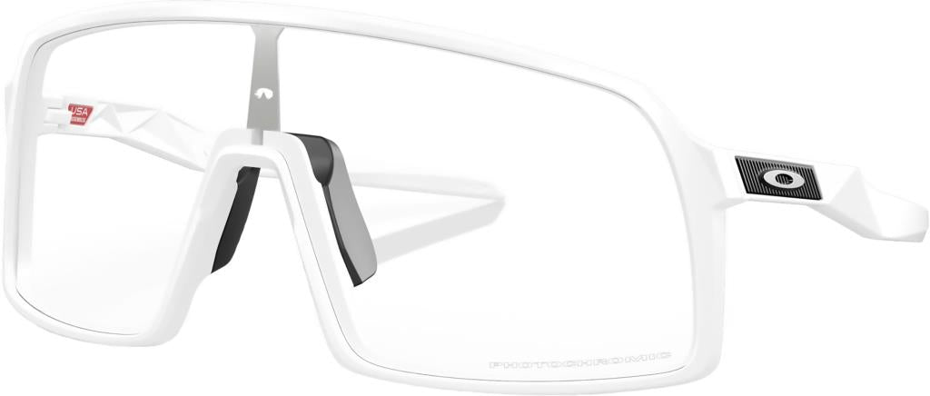 Oakley Sutro Bisiklet Güneş Gözlüğü Matte White Clear Photochromic