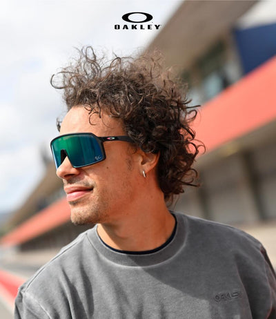 Oakley Sutro Sunglasses 9406C1 Matte Cyan/Blue Colorshift Prizm Road