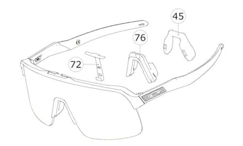 Oakley Sutro Lite Serisi Burun Köprüsü Spare Nosebridge 9463 RPP1055AA