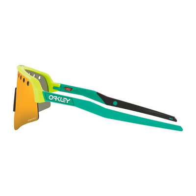 Oakley Sutro Lite Sweep Cycling Sunglasses Tennis Ball Yellow Prizm Ruby 