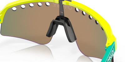 Oakley Sutro Lite Sweep Cycling Sunglasses Tennis Ball Yellow Prizm Ruby 