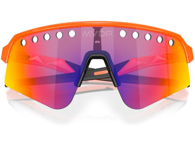 Oakley Sutro Lite Sweep Mathieu van der Poel Özel Seri Bisiklet Güneş Gözlüğü MVDP Orange Sparkle Prizm Road