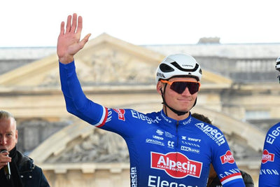 Oakley Sutro Lite Sweep Mathieu van der Poel Special Edition Cycling Sunglasses MVDP Orange Sparkle Prizm Road