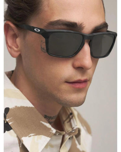 Oakley Sylas Polarized Sunglasses Matte Black Prizm Deep Water Polarized