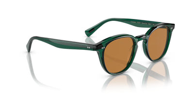 Oliver Peoples Desmon Sunglasses OV5454SU 176353 Translucent Dark Teal Cognac 50 Lens Width 