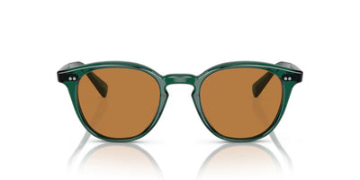 Oliver Peoples Desmon Sunglasses OV5454SU 176353 Translucent Dark Teal Cognac 50 Lens Width 