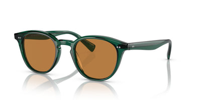 Oliver Peoples Desmon Sunglasses OV5454SU 176353 Translucent Dark Teal Cognac 50 Lens Width 