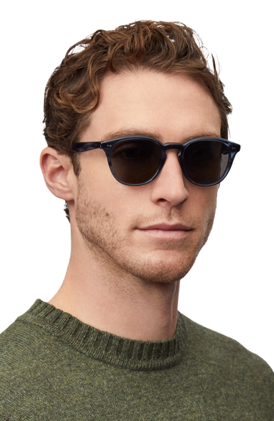 Oliver Peoples Desmon Sunglasses OV5454SU 176353 Translucent Dark Teal Cognac 50 Lens Width 
