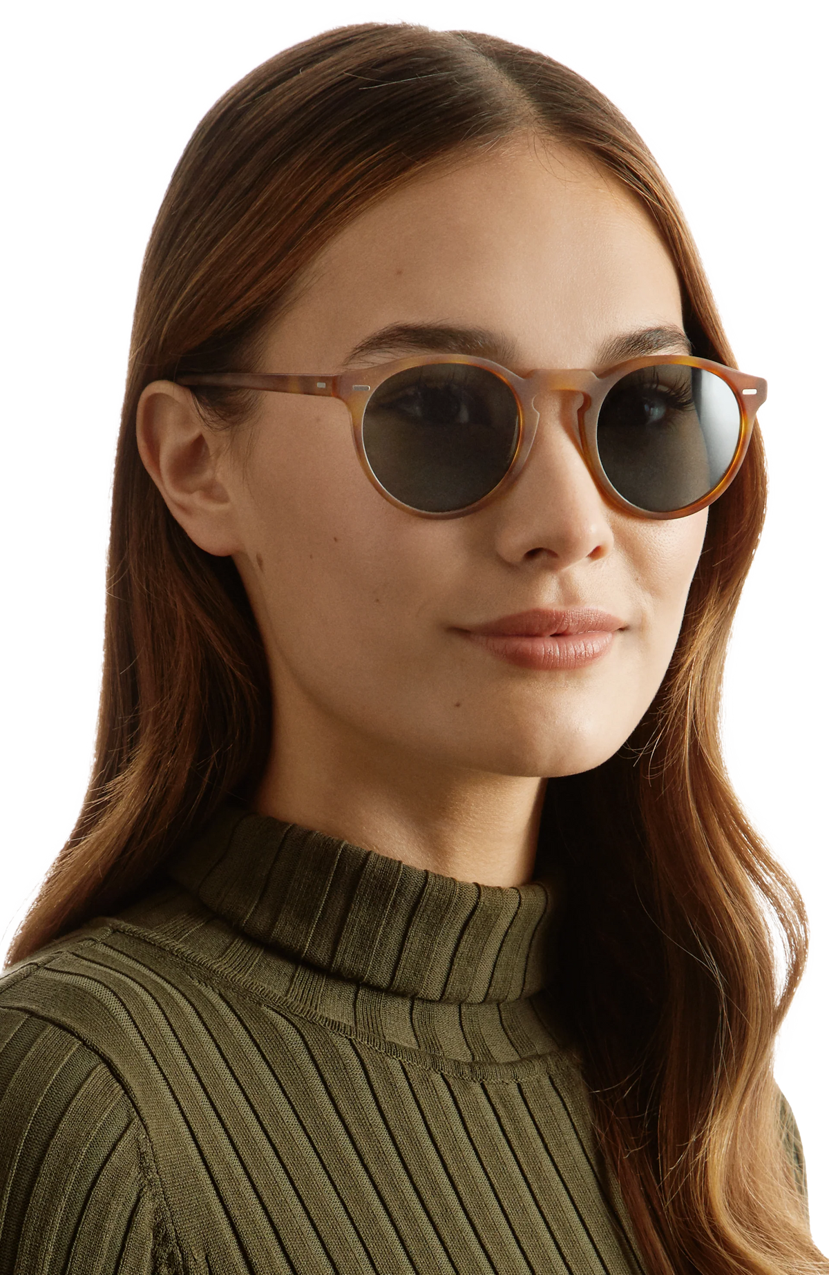 Oliver Peoples Gregory Peck Sun Özel Seri Güneş Gözlüğü OV5217S1485W4 Buff/Dark Tortoise Brown Gold Mirror MG 50 Ekartman