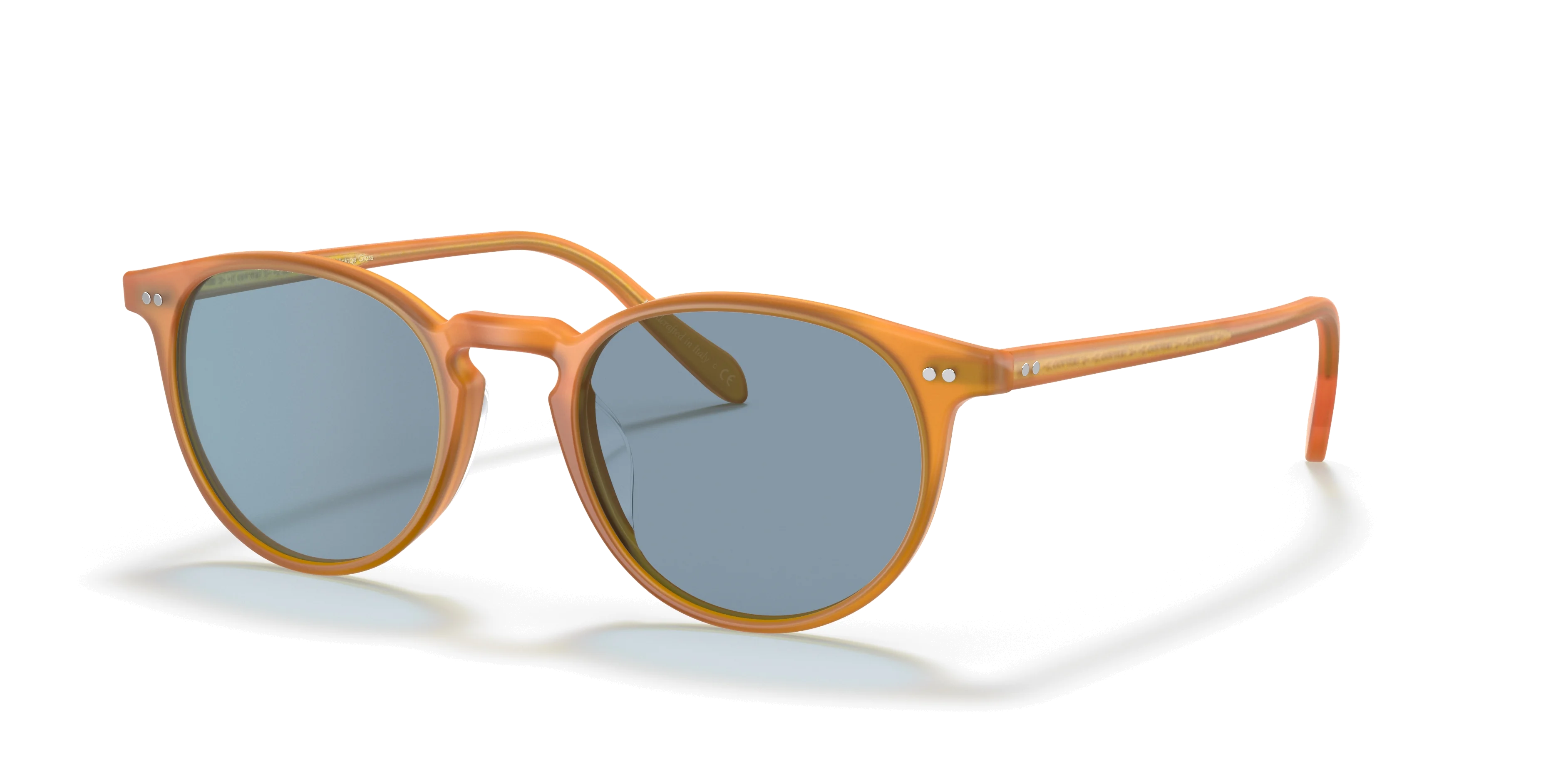 Oliver Peoples Riley Sun Güneş Gözlüğü OV5004SU 169956 Semi Matte Amber Tortoise Cobalto 49 Ekartman