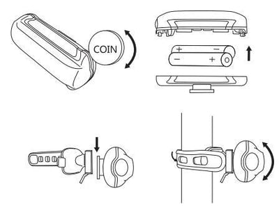 Plus PLR-2806 Задний фонарь для велосипеда с 15 светодиодами