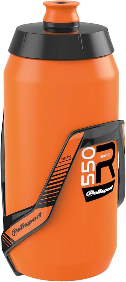 Polisport Pro Evo Water Bottle Cage Black Orange