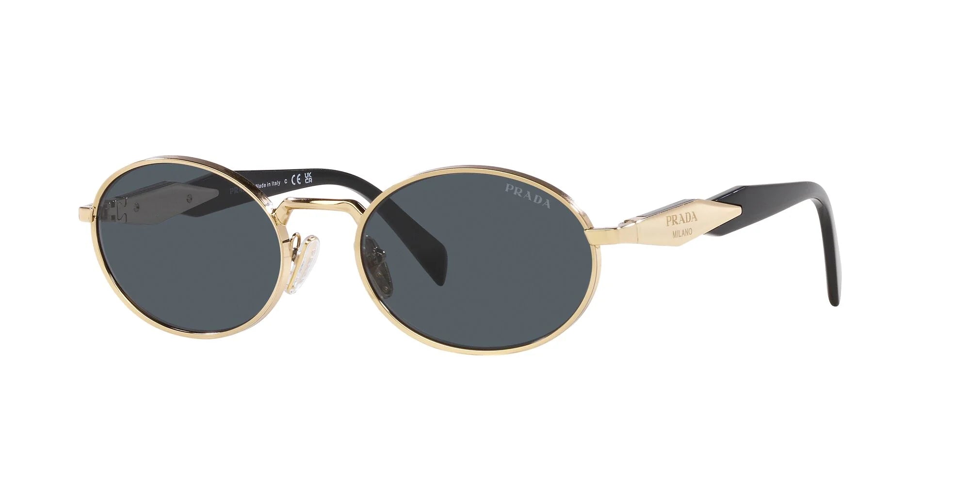 Prada PR 65ZS Kadın Güneş Gözlüğü ZVN09T Pale Gold Dark Grey 55 Ekartman